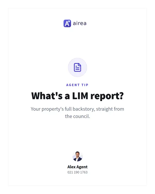 LIM report explainer tile made in Airea