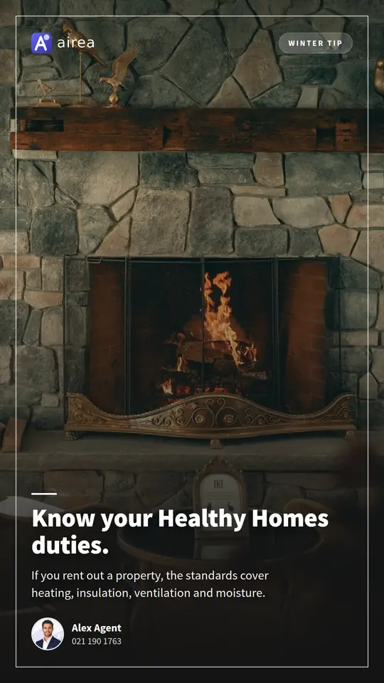 Healthy Homes compliance tile made in Airea